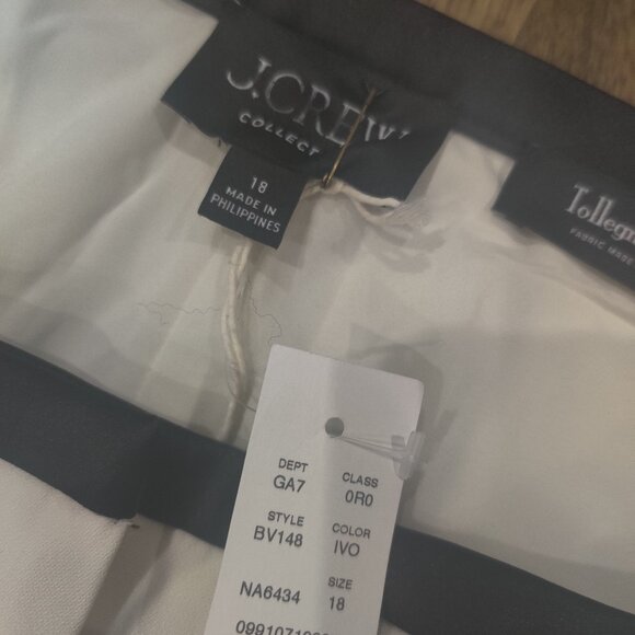 J. Crew collection tuxedo style pants size 18 New $348 - Picture 2 of 4